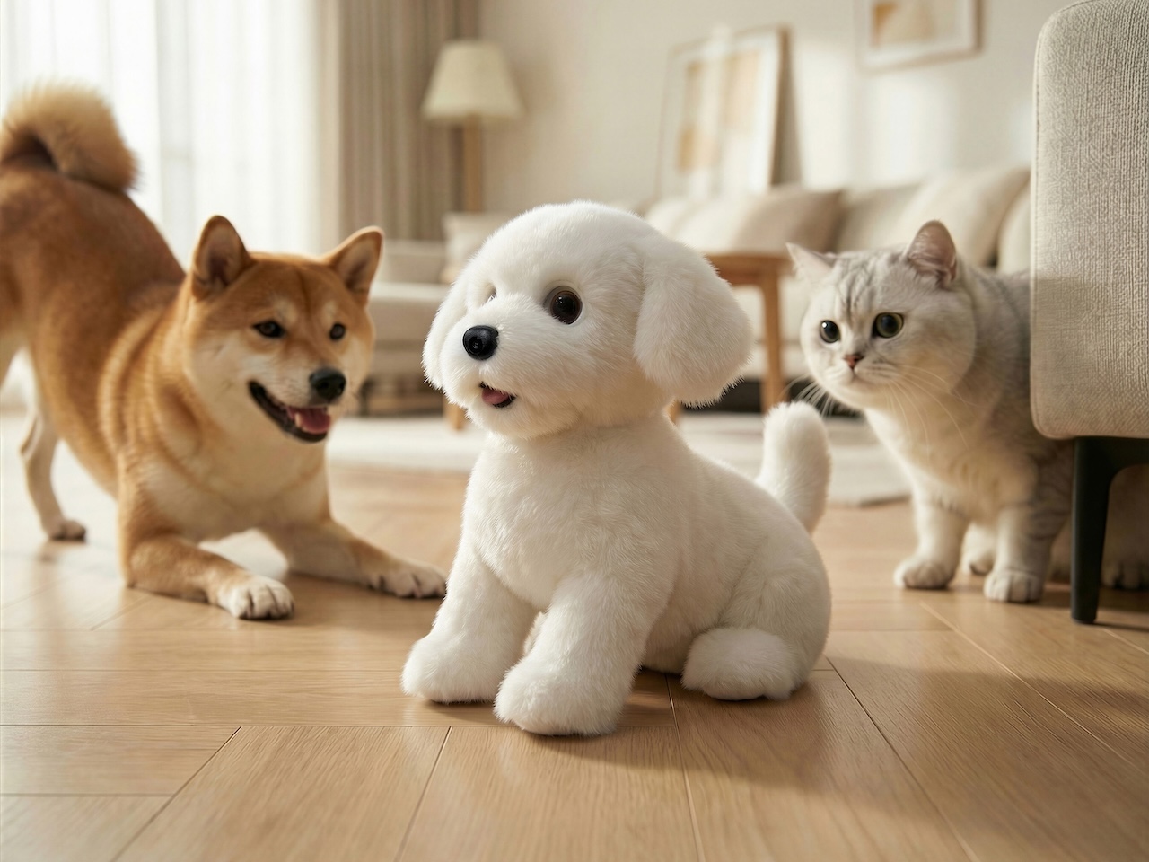 Official-style press shot of the white plush LilMilo unit (via The Gadgeteer, May 2026). Primary pick.