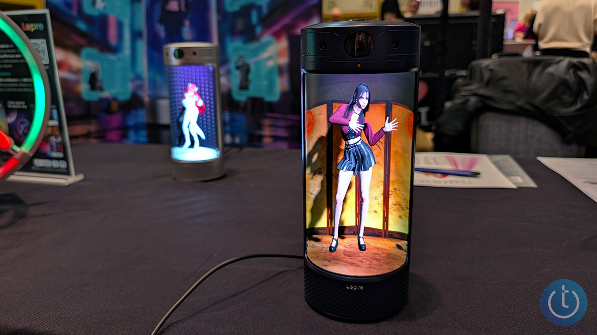 CES hands-on photo of the Ami device (mia-cat.com, May 2026).