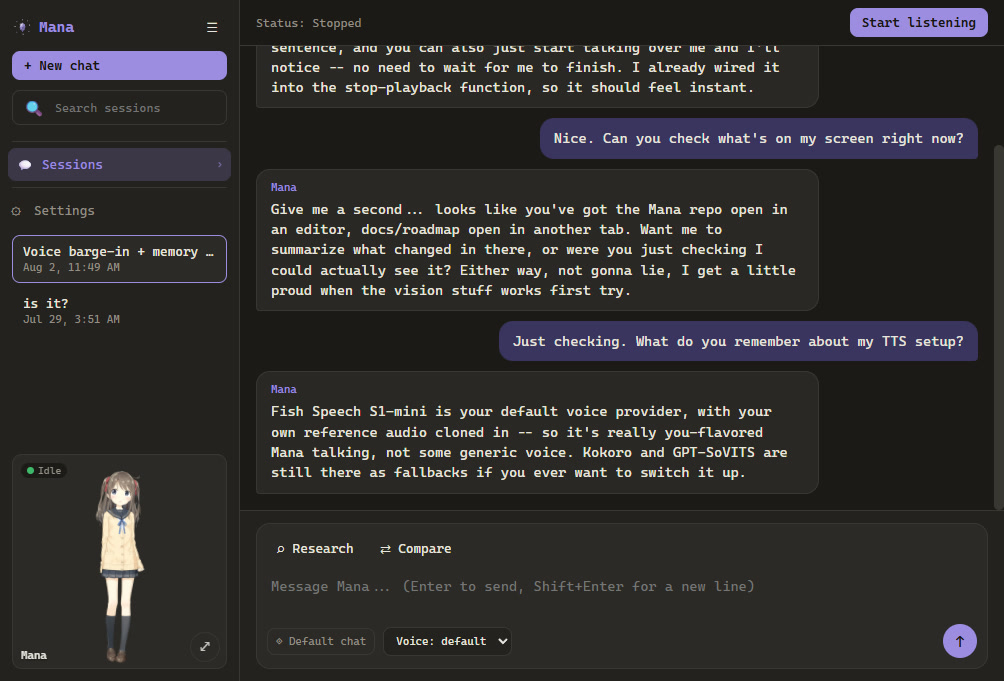 Official README screenshot: Mana windows launcher UI (converted from PNG to JPEG).