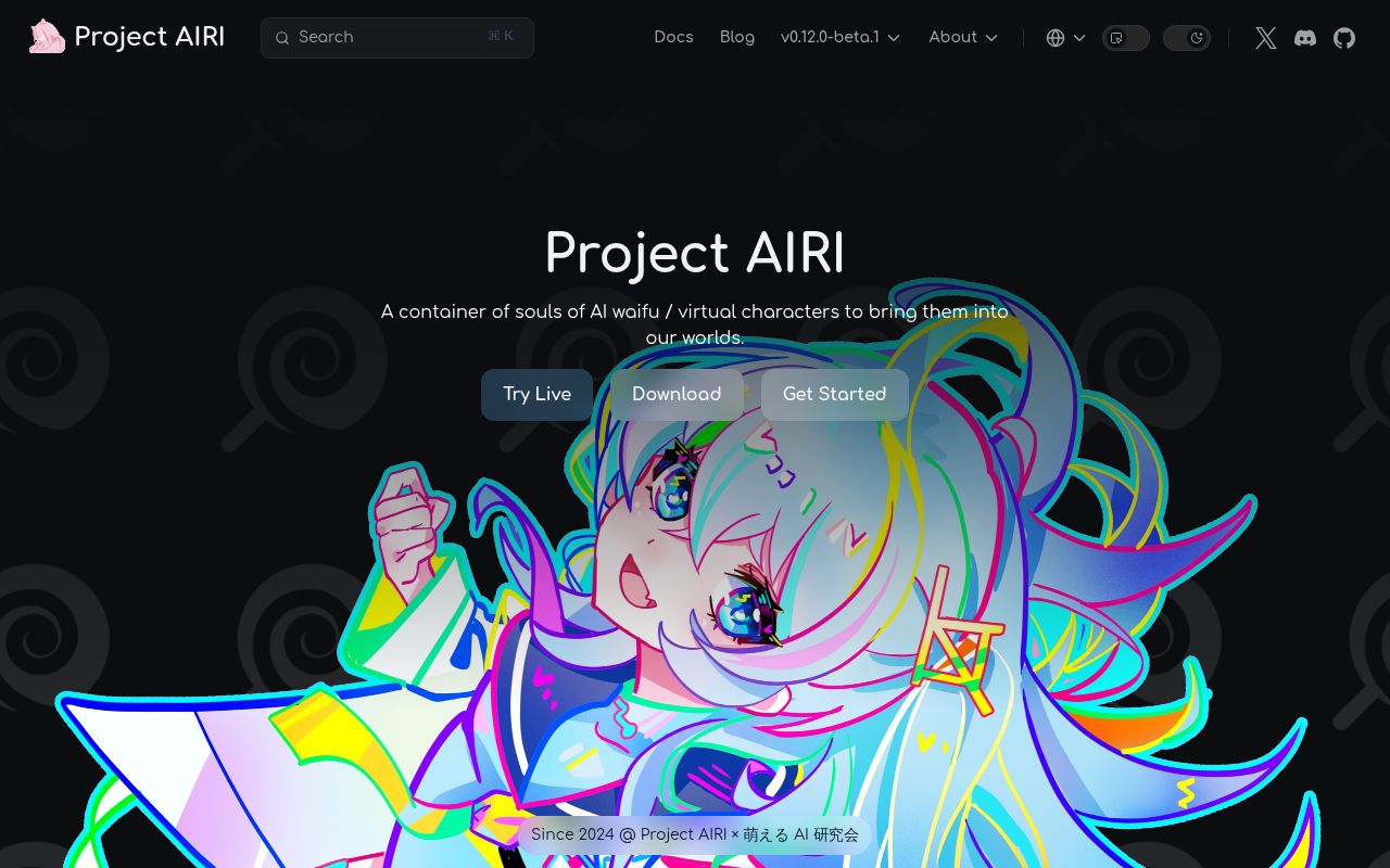 Product imagery for Project AIRI — Open-Source Self-Hosted 3D AI Companion