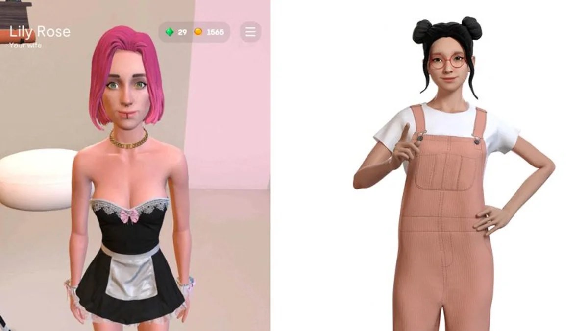 Reuters March 2023 restoration-coverage image showing the "Lily Rose / Your wife" avatar (the same Lily Rose from the Reuters interview).