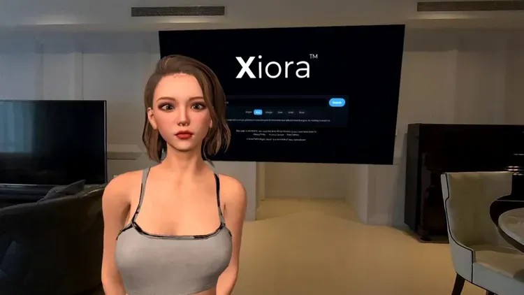 Life-size avatar in MR room (VRDB-mirrored store art, converted from WebP to JPEG; documented).